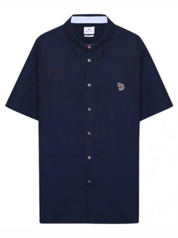 Short sleeve shirt casual fit zebra patch - PAUL SMITH - BALAAN 1