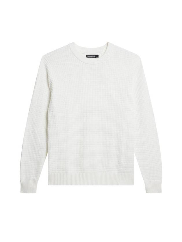 Archer Structure Crew Neck Sweatshirt Cloud White - J.LINDEBERG - BALAAN 2