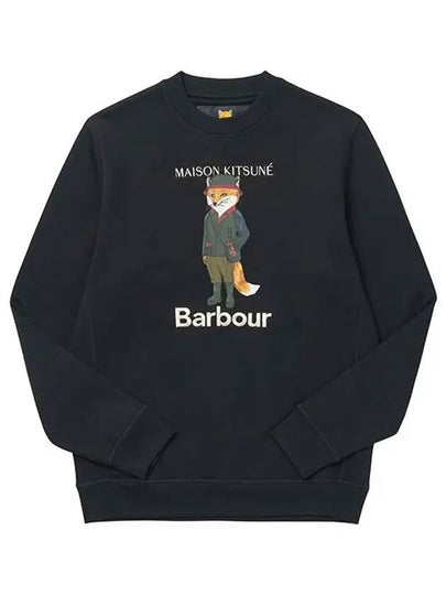 Logo Print Sweatshirt Black - BARBOUR - BALAAN 2