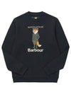 Logo Print Sweatshirt Black - BARBOUR - BALAAN 3