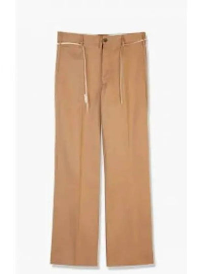 Wool Straight Pants Beige - MARNI - BALAAN 2