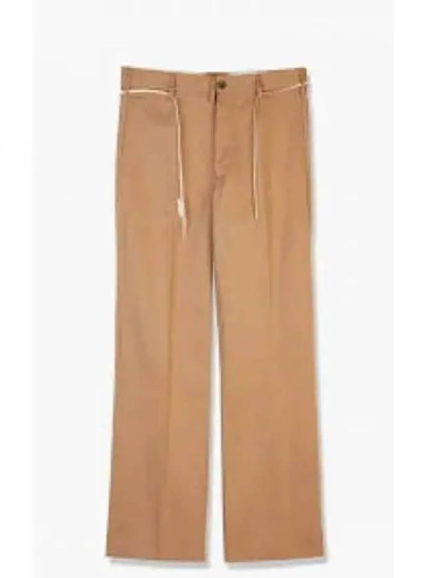 Wool Straight Pants Beige - MARNI - BALAAN 2