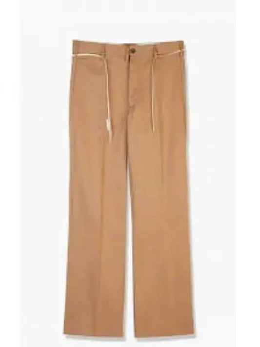 Wool Straight Pants Beige - MARNI - BALAAN 2