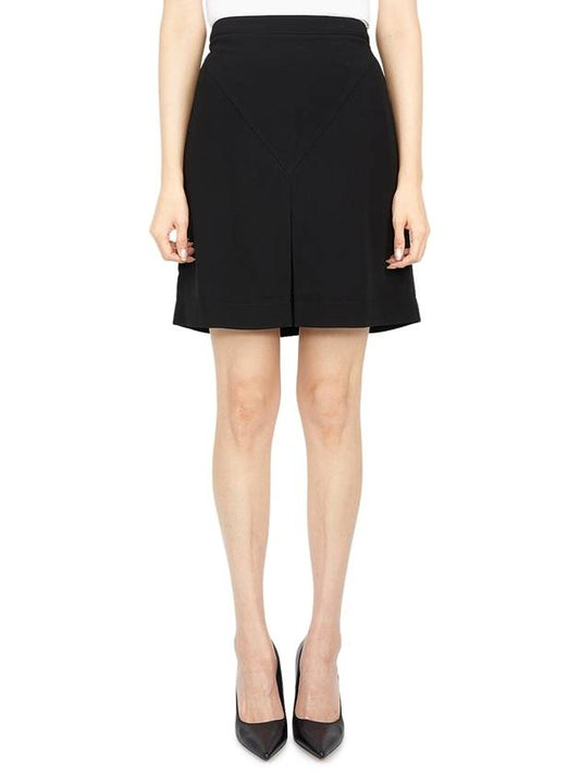 Women's Viscose Caddy Mini Skirt Black - BURBERRY - BALAAN 2