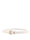 Monogram Square Leather Belt White - SAINT LAURENT - BALAAN 2