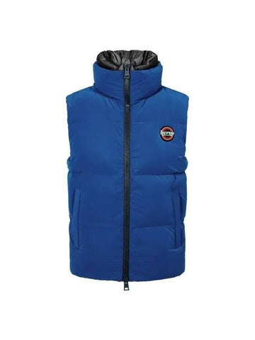 Men s color block high neck down padded vest blue 270181 - HERNO - BALAAN 1