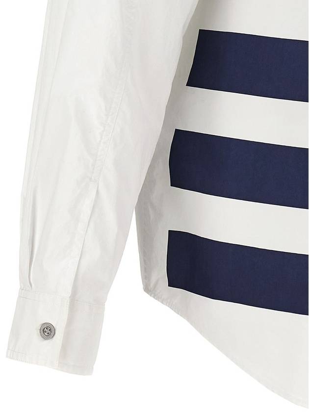 stripe detail cotton overshirt 8015109X3 - STONE ISLAND - BALAAN 5