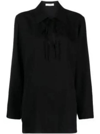 Women's Malone Silk Shirt Black - THE ROW - BALAAN 1