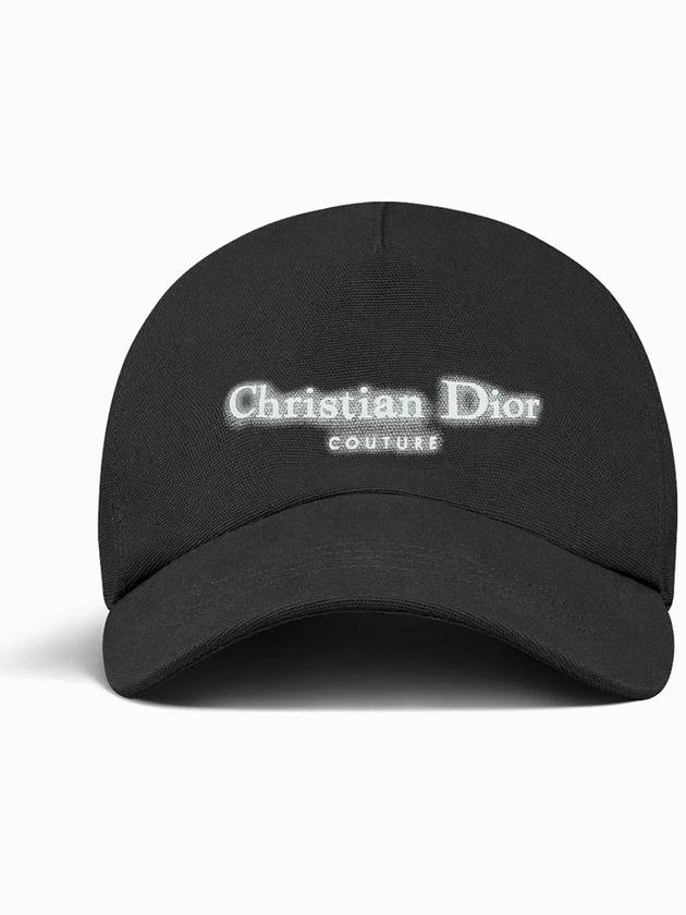 Halo Effect Logo Couture Ball Cap Black - DIOR - BALAAN 2