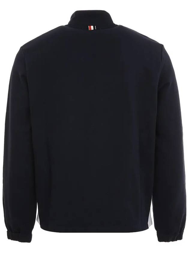 Classic 4 Bar Jersey Half Zip Pullover Knit Top Blue - THOM BROWNE - BALAAN 3