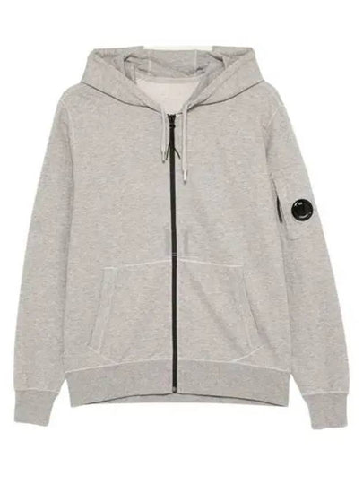 Light Fleece Zip Up Hoodie Grey - CP COMPANY - BALAAN 2