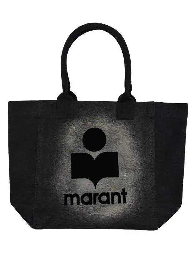 Yenky Small Cotton Tote Bag Black - ISABEL MARANT - BALAAN 2