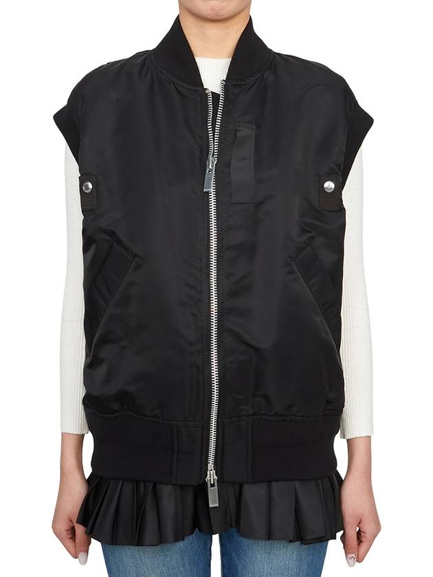 Nylon Twill Vest Black - SACAI - BALAAN 5