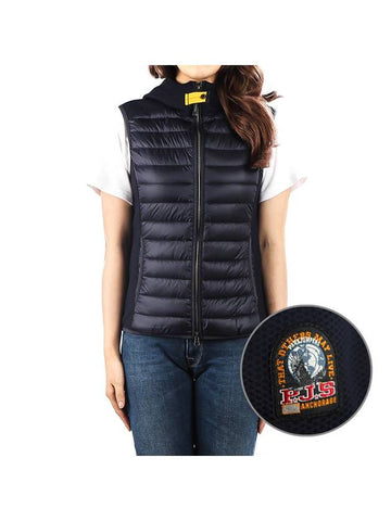 Women's Nikky Zipper Hooded Padded Vest Navy - PARAJUMPERS - BALAAN 1