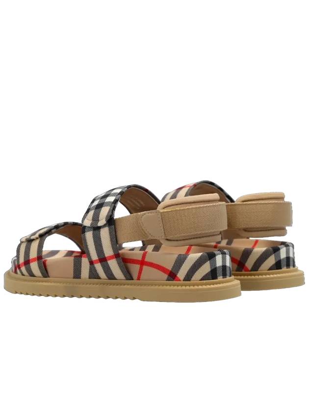 Kids Check Sandals Archive Beige - BURBERRY - BALAAN 4