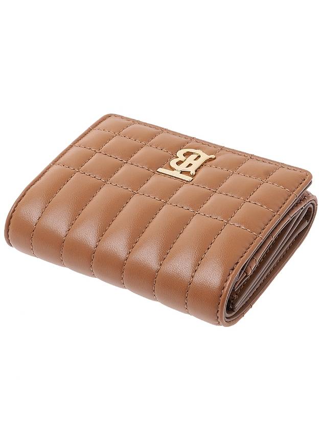 Quilted Leather Small Lola Half Wallet Brown - BURBERRY - BALAAN 5