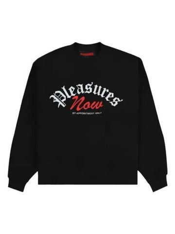 Appointment Fleece Crew Neck Black - PLEASURES - BALAAN 1