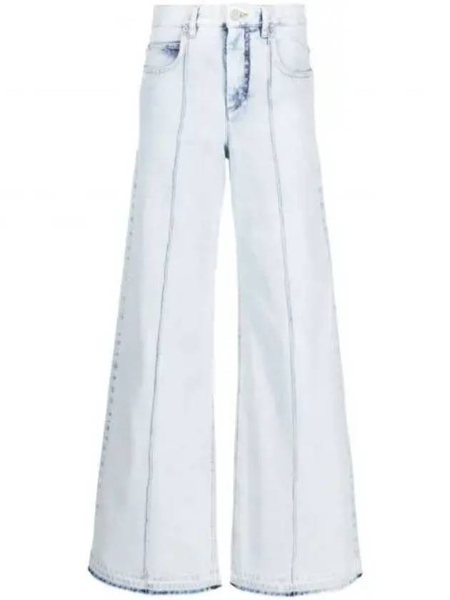 Noldy Denim Wide Jeans Light Blue - ISABEL MARANT - BALAAN 2