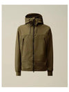 Shell R Goggle Hooded Jacket Green - CP COMPANY - BALAAN 1