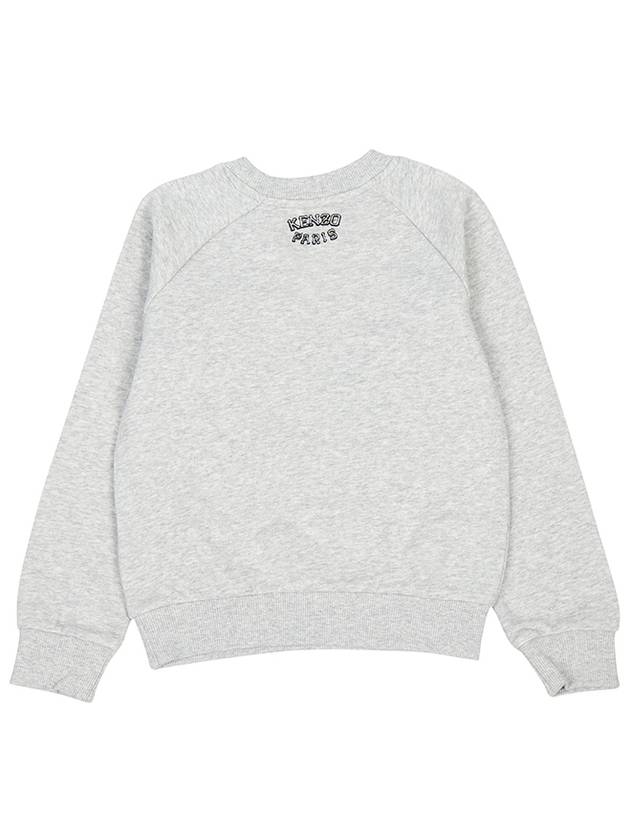 Kids Tiger Logo Sweatshirt Grey - KENZO - BALAAN 3