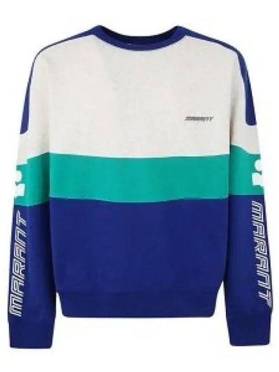 Kivin Logo Crew Neck Sweatshirt Blue - ISABEL MARANT - BALAAN 2