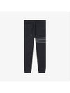 Men's Diagonal Stripe Waffle Track Pants Dark Grey - THOM BROWNE - BALAAN 2