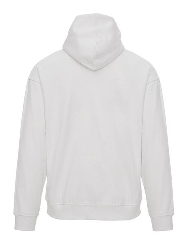 Jersey Dockras Embossed Logo Cotton Hoodie White - HUGO BOSS - BALAAN 3