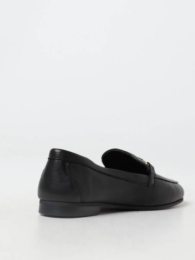 Logo Leather Loafers Black - LIU JO - BALAAN 4