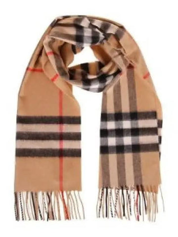 Checked Cashmere Scarf 8076576 1200431 - BURBERRY - BALAAN 1