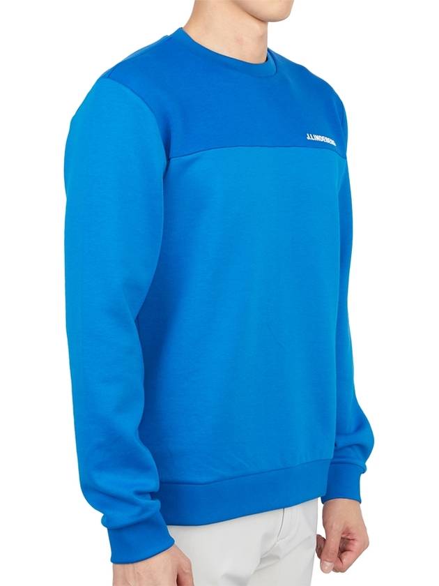 Jeff Crew Neck Sweater Blue - J.LINDEBERG - BALAAN 4