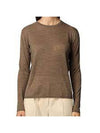 Women's Marmo Cashmere Knit Top Brown - MAX MARA - BALAAN.