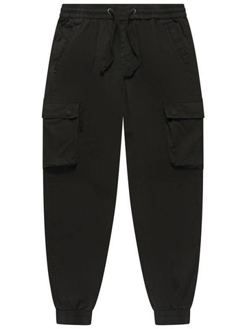 Men's Cargo Jogger Baggy Pants Black - SOLEW - BALAAN 1