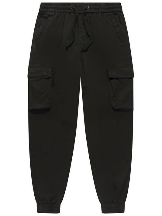 Men's Cargo Jogger Baggy Pants Black - SOLEW - BALAAN 1