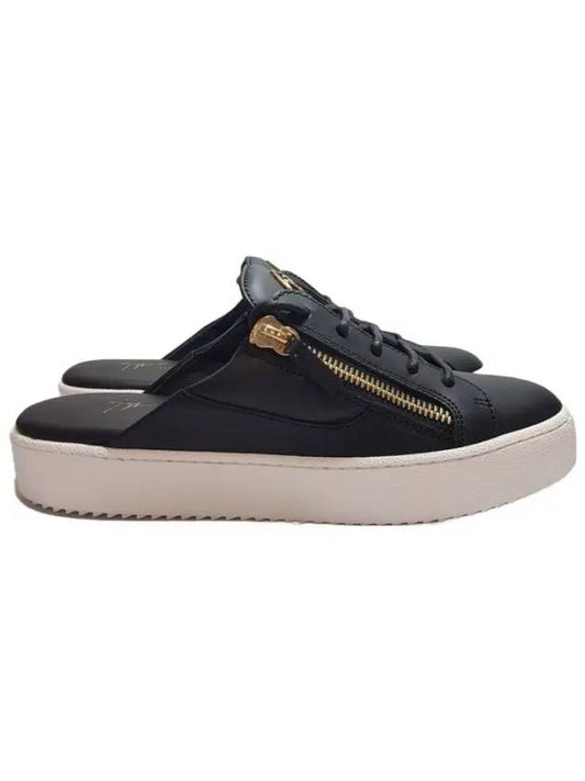RM10051 002 Frankie Cut Mule Sneakers Black - GIUSEPPE ZANOTTI - BALAAN 1