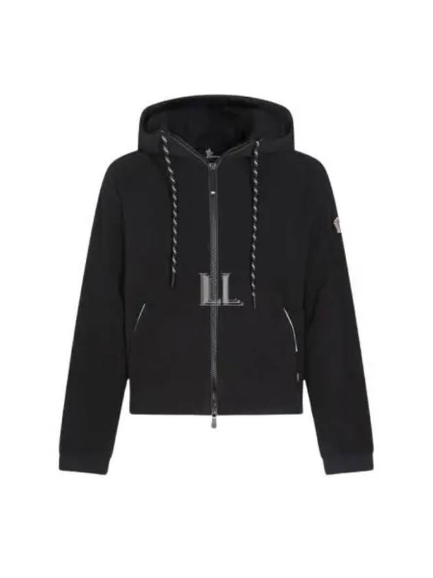 Grenoble Zip Up Hoodie Black - MONCLER - BALAAN 2