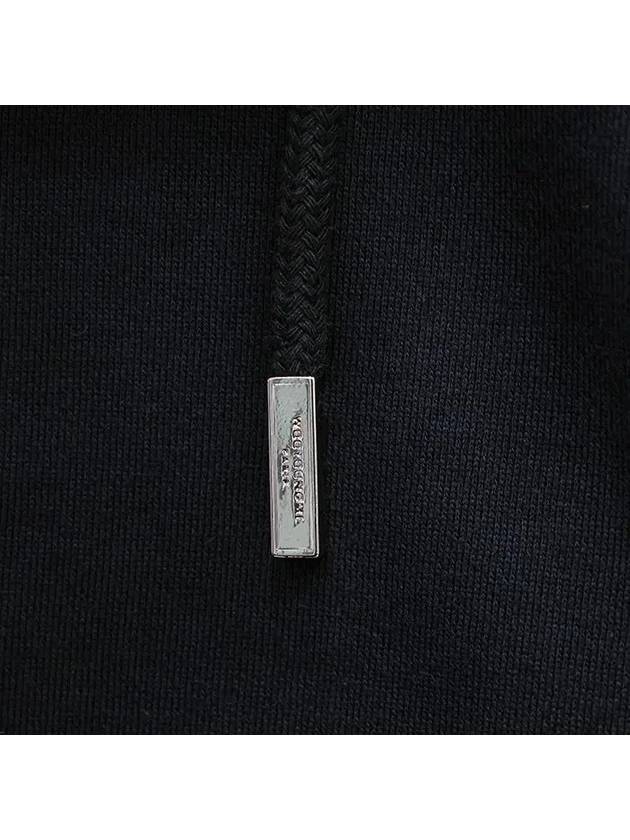 Back Embroidery Logo Cotton Hoodie Black - WOOYOUNGMI - BALAAN 9