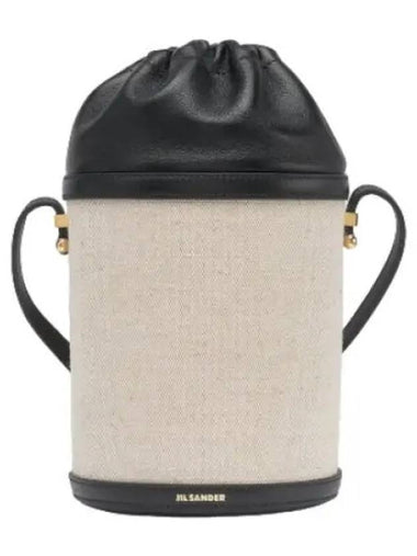 Mini Taos bucket bag black beige - JIL SANDER - BALAAN 1