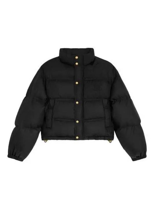 Triomphe Light Nylon Crop Down Jacket Black - CELINE - BALAAN 2