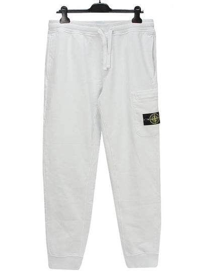 Waffen Patch Cotton Fleece Track Pants Ice - STONE ISLAND - BALAAN 2