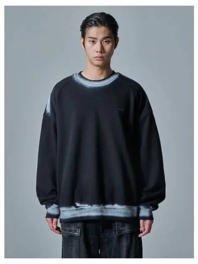 Bleached loose fit sweatshirt black domestic product GM0024070967029 - JUUN.J - BALAAN 1