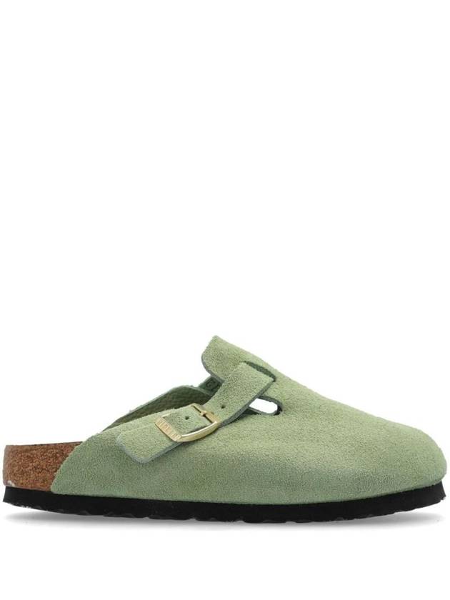 Boston Soft Footbed Mule Green - BIRKENSTOCK - BALAAN 1