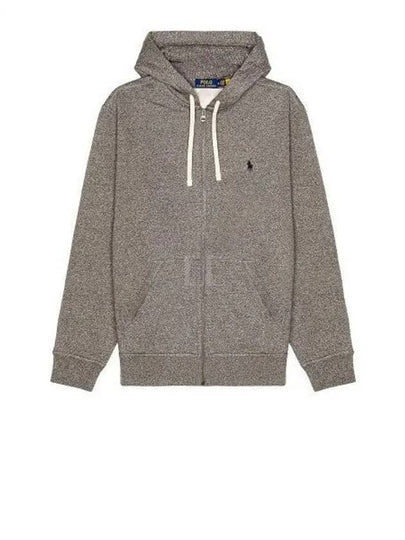 Classic Embroidered Logo Zip Up Hoodie Grey - POLO RALPH LAUREN - BALAAN 2