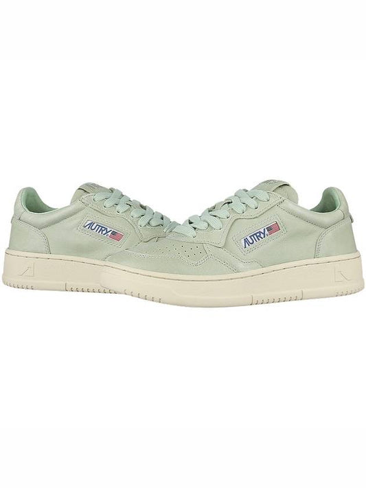 Women's Medalist Goatskin Low Top Sneakers Green - AUTRY - BALAAN 2