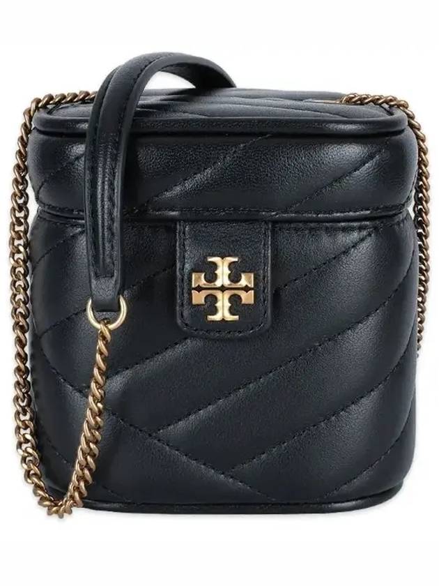 Kira Chevron Mini Vanity Cross Bag Black - TORY BURCH - BALAAN 2