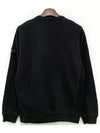 Wappen Patch Crew Neck Cotton Sweatshirt Black - STONE ISLAND - BALAAN 3