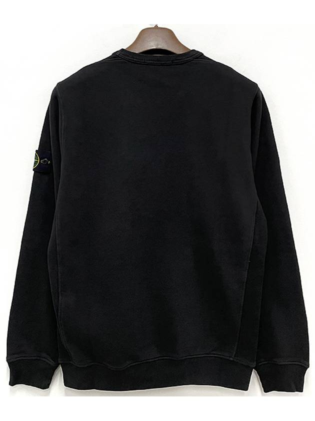 Wappen Patch Crew Neck Cotton Sweatshirt Black - STONE ISLAND - BALAAN 3