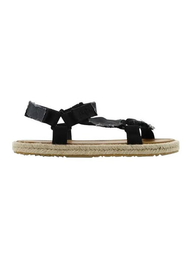 Patchwork Canvas Hiking Sandals Black - MAISON MARGIELA - BALAAN 1