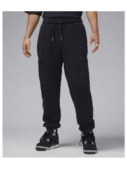 Jordan Flight High Pile Fleece Track Pants Black - NIKE - BALAAN 2