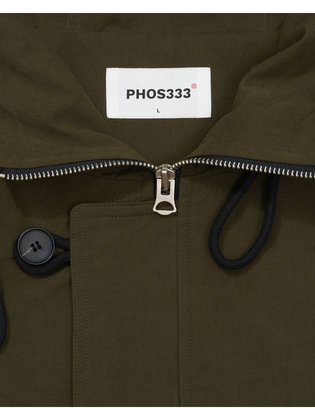 Windbreaker Jacket Khaki - PHOS333 - BALAAN 8