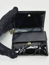 Black Patent Gold Cannage Bicycle Wallet 3VDIW25940 - DIOR - BALAAN 7